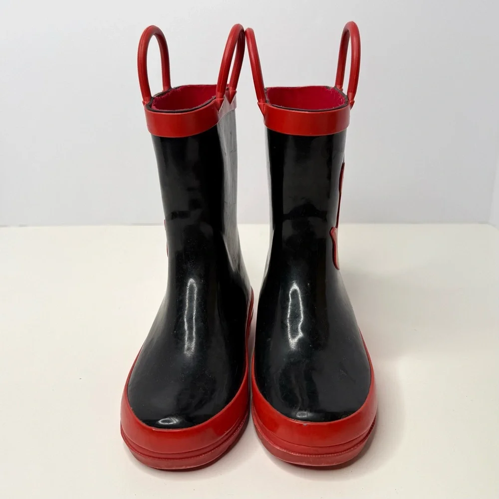 Mickey Mouse Black and Red Rain Boots